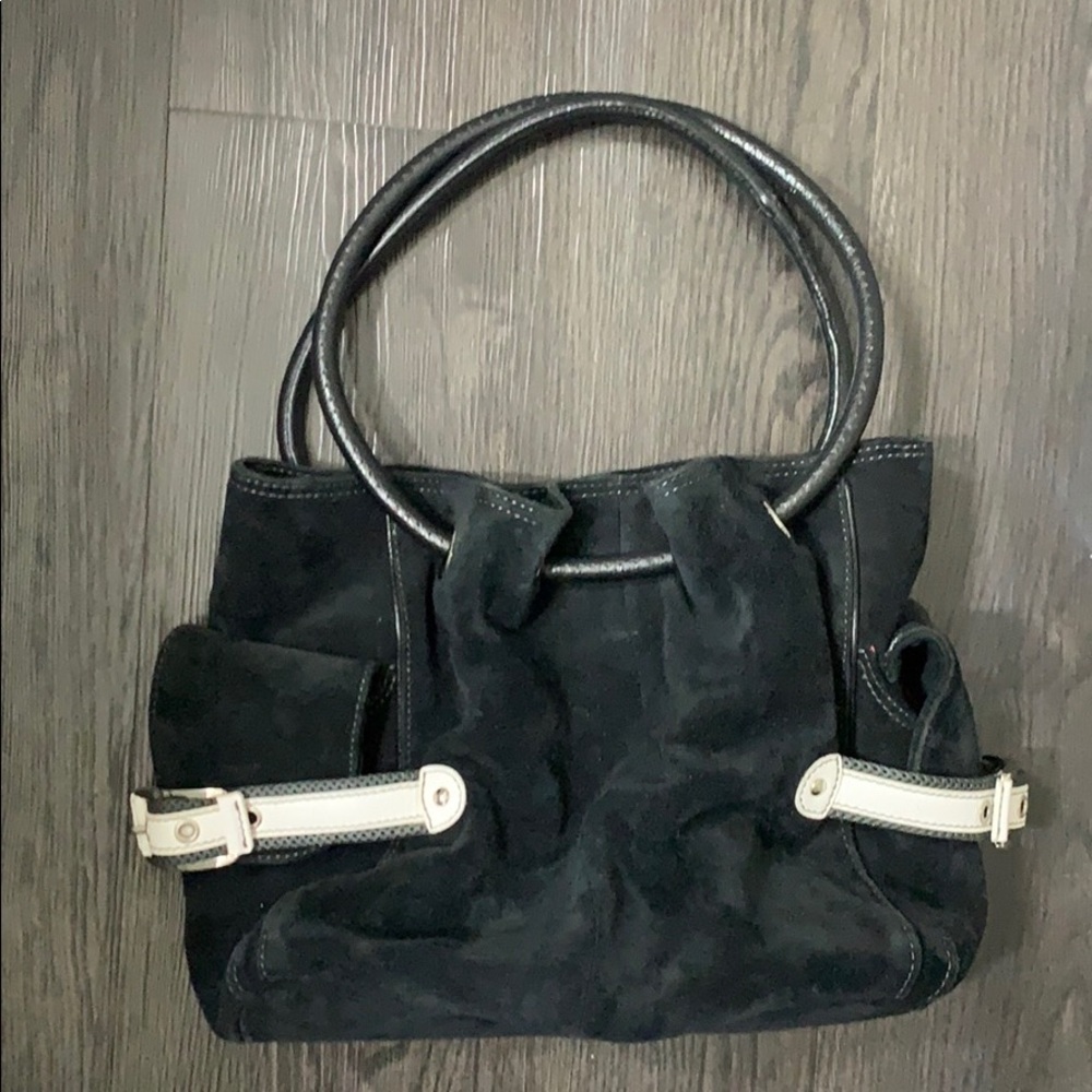 💛Cole Haan black suede handbag💛